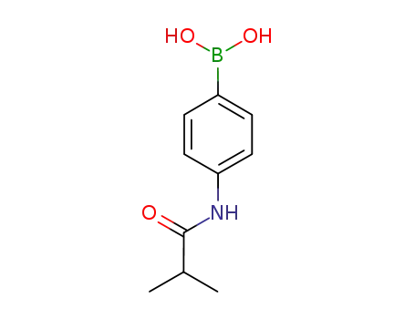 Molecular Structure of 874219-50-8 (4-ISOBUTYRAMIDOBENZENEBORONIC ACID)
