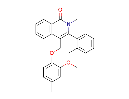 4-(2-methoxy-4-methyl-phenoxymethyl)-2-methyl-3-o-tolyl-2H-isoquinolin-1-one