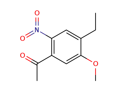 Molecular Structure of 947691-66-9 (Ethanone,1-(4-ethyl-5-methoxy-2-nitrophenyl)-)