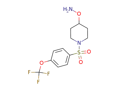 O-(1-(4-(trifluoromethoxy)phenylsulfonyl)piperidin-4-yl)hydroxylamine