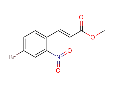 Molecular Structure of 1297609-84-7 (methyl (E)-3-(4′-bromo-2′-nitrophenyl)acrylate)
