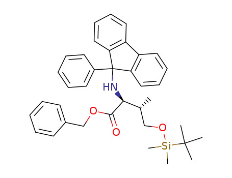 (2S,3S)-benzyl 4-(tert-butyldimethylsilyloxy)-3-methyl-2-(9-phenyl-9H-fluoren-9-ylamino)butanoate