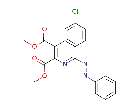(E)-dimethyl 6-chloro-1-(phenyldiazenyl)isoquinoline-3,4-dicarboxylate