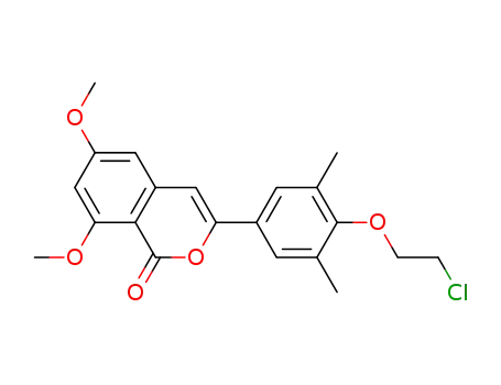 3-[4-(2-chloro-ethoxy)-3,5-dimethyl-phenyl]-6,8-dimethoxy-isochromen-1-one