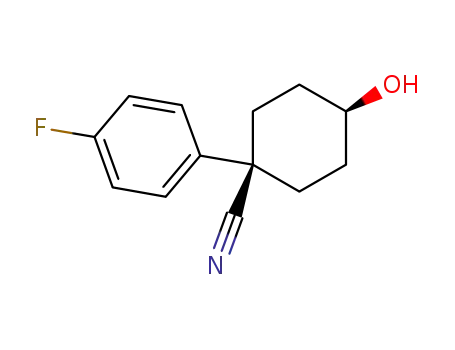 (1s,4s)-1-(4-fluorophenyl)-4-hydroxycyclohexanecarbonitrile