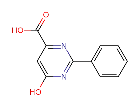 Molecular Structure of 84659-98-3 (6-hydroxy-2-phenylpyriMidine-4-carboxylic acid)