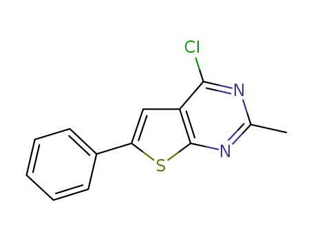 4-CHLORO-2-METHYL-6-PHENYL-THIENO[2,3-D]PYRIMIDINE