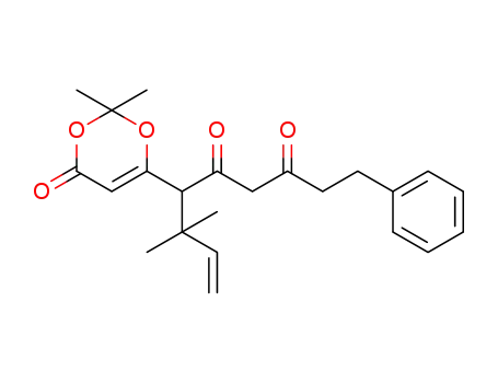 6-(2,2-dimethyl-4-oxo-4H-1,3-dioxin-6-yl)-7,7-dimethyl-1-phenylnon-8-ene-3,5-dione