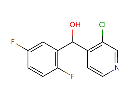 Molecular Structure of 558466-27-6 (4-Pyridinemethanol, 3-chloro-a-(2,5-difluorophenyl)-)