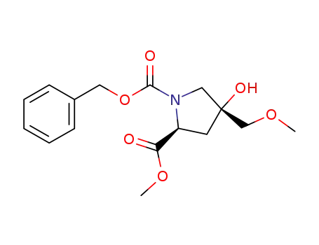 (2S,4R)-1-benzyl 2-methyl 4-hydroxy-4-(methoxymethyl)pyrrolidine-1,2-dicarboxylate