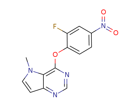 5H-Pyrrolo[3,2-d]pyrimidine, 4-(2-fluoro-4-nitrophenoxy)-5-methyl-