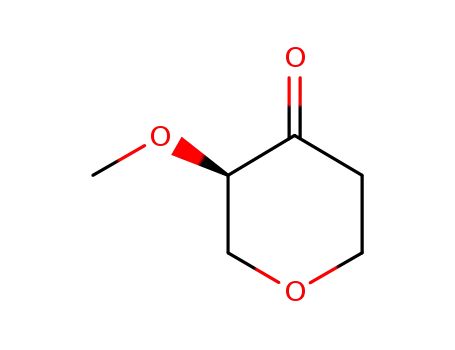 Molecular Structure of 851916-41-1 ((R)-3-methoxydihydro-2H-pyran-4(3H)-one)