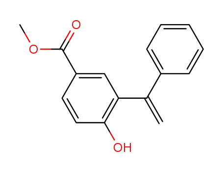 Benzoic acid, 4-hydroxy-3-(1-phenylethenyl)-, methyl ester