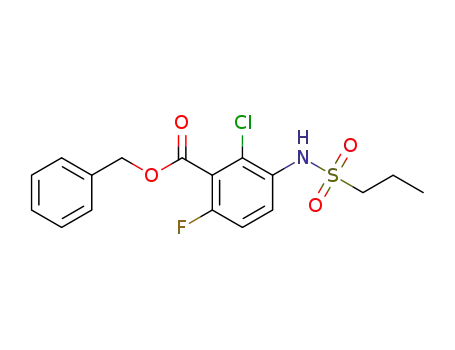 benzyl 2-chloro-6-fluoro-3-(propylsulfonamido)benzoate