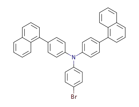 bis-(4-(1-naphthyl)phenyl)-(4-bromo-phenyl)-amine