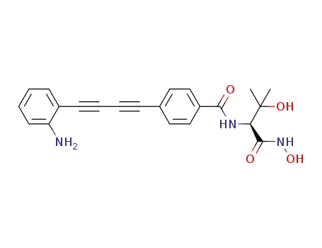 (S)-4-(4-(2-aminophenyl)buta-1,3-diynyl)-N-(3-hydroxy-1-(hydroxyamino)-3-methyl-1-oxobutan-2-yI)benzamide