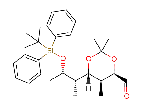 (4R,5S,6R)-6-((2S,3S)-3-(tert-butyldiphenylsilyloxy)butan-2-yl)-2,2,5-trimethyl-1,3-dioxane-4-carbaldehyde