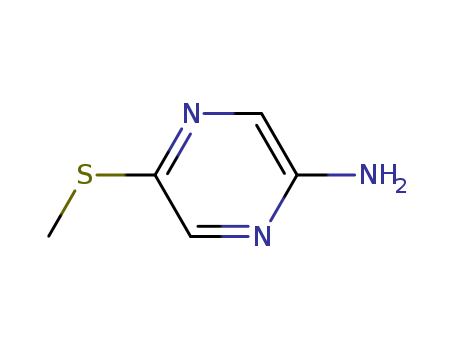 Pyrazinamine, 5-(methylthio)- (9CI)