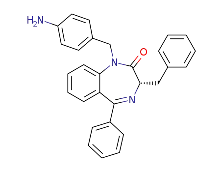 (S)-1-(4-aminobenzyl)-3-benzyl-5-phenyl-1H-benzo[e]-[1,4]diazepin-2(3H)-one