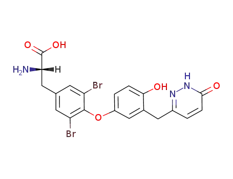 L-Tyrosine,3,5-dibromo-O-[3-[(1,6-dihydro-6-oxo-3-pyridazinyl)methyl]-4-hydroxyphenyl]-