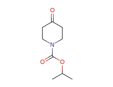 Molecular Structure of 190013-27-5 (1-Piperidinecarboxylic  acid,  4-oxo-,  1-methylethyl  ester)