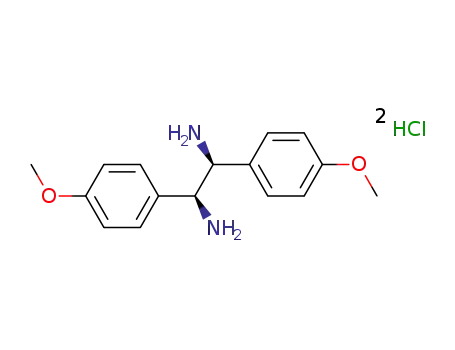 Molecular Structure of 820965-96-6 ((1S,2S)-1,2-Bis(4-Methoxyphenyl)ethylenediaMine dihydrochloride)