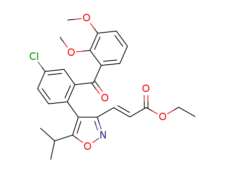 ethyl (2E)-3-{4-[4-chloro-2-(2,3-dimethoxybenzoyl)phenyl]-5-isopropylisoxazol-3-yl}acrylate