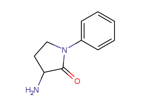 Molecular Structure of 1904-00-3 (2-Pyrrolidinone, 3-amino-1-phenyl-)