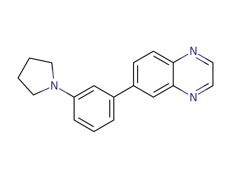 6-[3-(pyrrolidin-1-yl)phenyl]quinoxaline