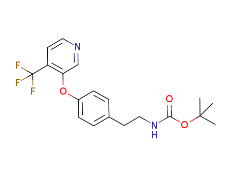 {2-[4-(4-trifluoromethylpyridine-3-yloxy)phenyl]ethyl}carbamic acid tert-butyl ester