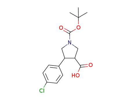 trans-1-Boc-4-(4-chlorophenyl)-3-pyrrolidinecarboxylic acid