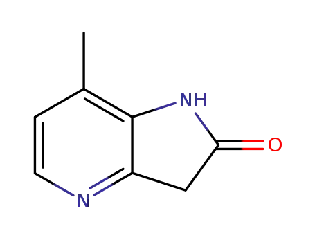 Molecular Structure of 56057-25-1 (7-Methyl-4-aza-2-oxindole)