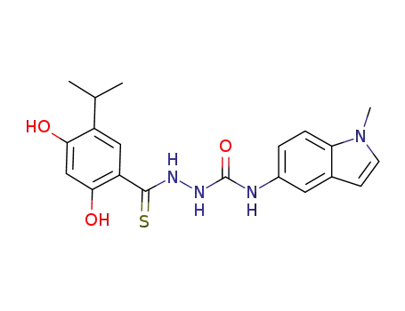 1-(2,4-dihydroxy-5-isopropylphenylcarbonothioyl)-4-(1-Methyl-1H-indol-5-yl)seMicarbazide
