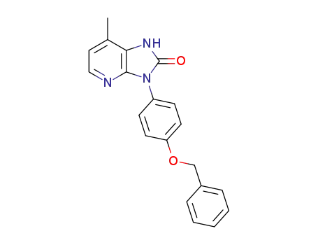 Molecular Structure of 1353678-16-6 (3-[4-(benzyloxy)phenyl]-7-methyl-1,3-dihydro-2H-imidazo[4,5-b]pyridin-2-one)