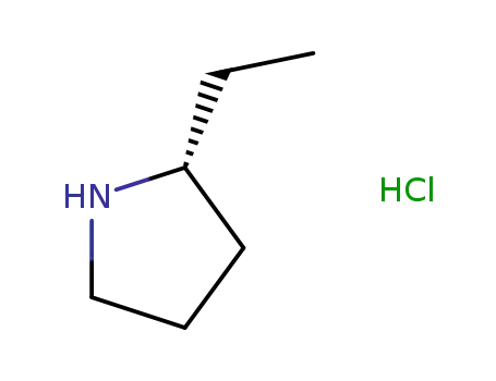 Molecular Structure of 460748-80-5 ((R)-2-ethylpyrrolidine hydrochloride)