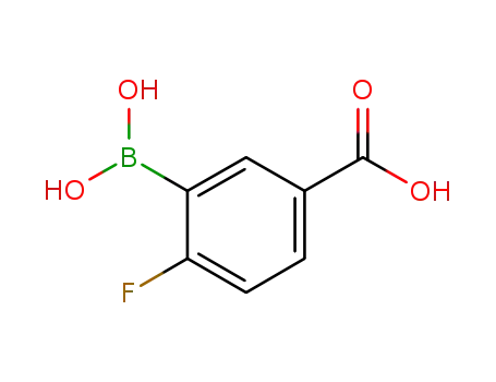 Molecular Structure of 874219-59-7 (5-Carboxy-2-fluorophenylboronic acid)