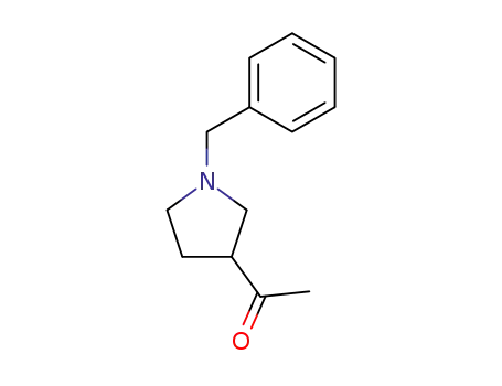 Molecular Structure of 87088-73-1 (1-(1-BENZYL-PYRROLIDIN-3-YL)-ETHANON)