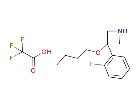 3-butoxy-3-(2-fluorophenyl)azetidine trifluoroacetate