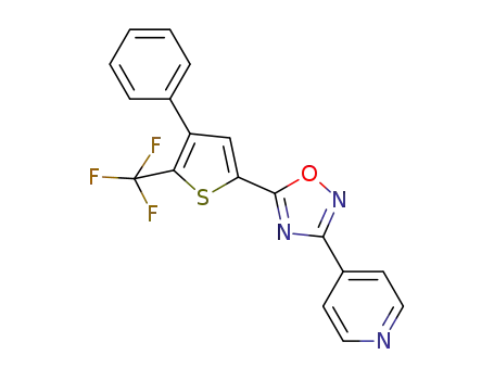 4-[5-(4-phenyl-5-trifluoromethyl-thiophen-2-yl)-[1,2,4]oxadiazol-3-yl]-pyridine