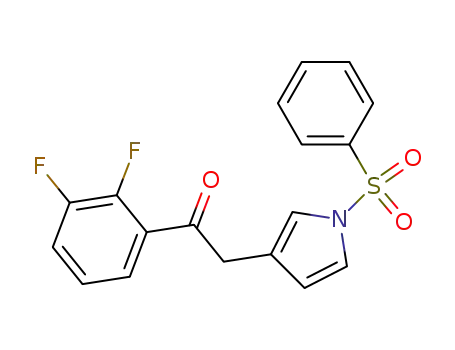 1H-Pyrrole, 3-[2-(2,3-difluorophenyl)-2-oxoethyl]-1-(phenylsulfonyl)-