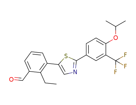 2-ethyl-3-{2-[4-[(1-methylethyl)oxy]-3-(trifluoromethyl)phenyl]-1,3-thiazol-5-yl}benzaldehyde