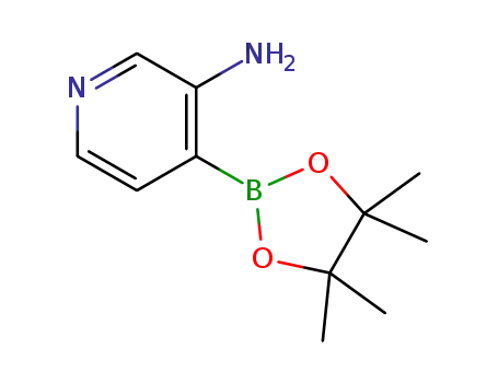 Molecular Structure of 1052714-68-7 (3-PYRIDINAMINE, 4-(4,4,5,5-TETRAMETHYL-1,3,2-DIOXABOROLAN-2-YL)-)