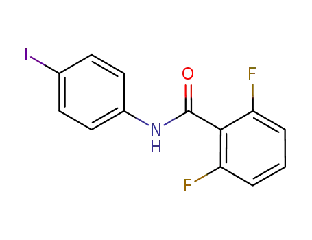 Molecular Structure of 418801-29-3 (BenzaMide, 2,6-difluoro-N-(4-iodophenyl))