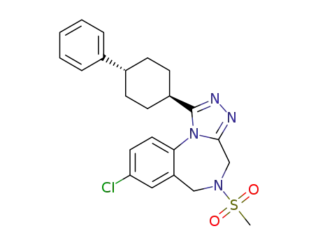 trans-8-chloro-5-methanesulfonyl-1-(4-phenyl-cyclohexyl)-5,6-dihydro-4H-2,3,5,10b-tetraaza-benzo[e]azulene
