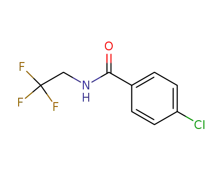 Molecular Structure of 26930-21-2 (N-(2,2,2-trifluoroethyl)-4-chlorobenzamide)
