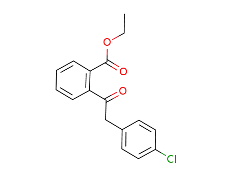 Molecular Structure of 1107016-94-3 (ethyl 2-(2-(4-chlorophenyl)acetyl)benzoate)