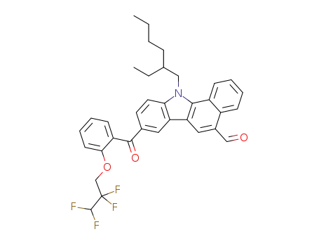 11-(2-Ethylhexyl)-8-[2-(2,2,3,3-tetrafluoropropoxy)-benzoyl]-11H-benzo[a]carbazole-5-carbaldehyde