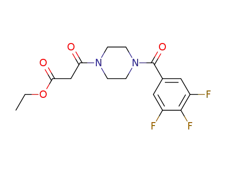 3-oxo-3-[4-(3,4,5-trifluoro-benzoyl)-piperazin-1-yl]-propionic acid ethyl ester