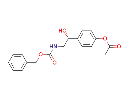 [(R)-2-hydroxy-2-(4-acetoxy-phenyl)-ethyl]-carbamic acid benzyl ester