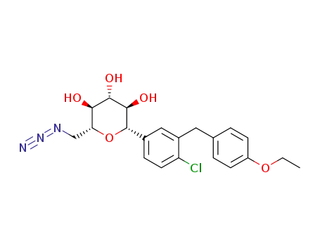 (2R,3S,4R,5R,6S)-2-azidomethyl-6-[4-chloro-3-(4-ethoxy-benzyl)-phenyl]-tetrahydro-pyran-3,4,5-triol